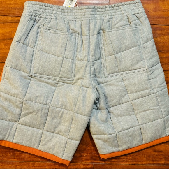 DDUGOFF D Designer Quilted Shorts Grey/ Orange Sz Small Inseam ‘9 RARE HOOPS🔥 - Picture 10 of 10